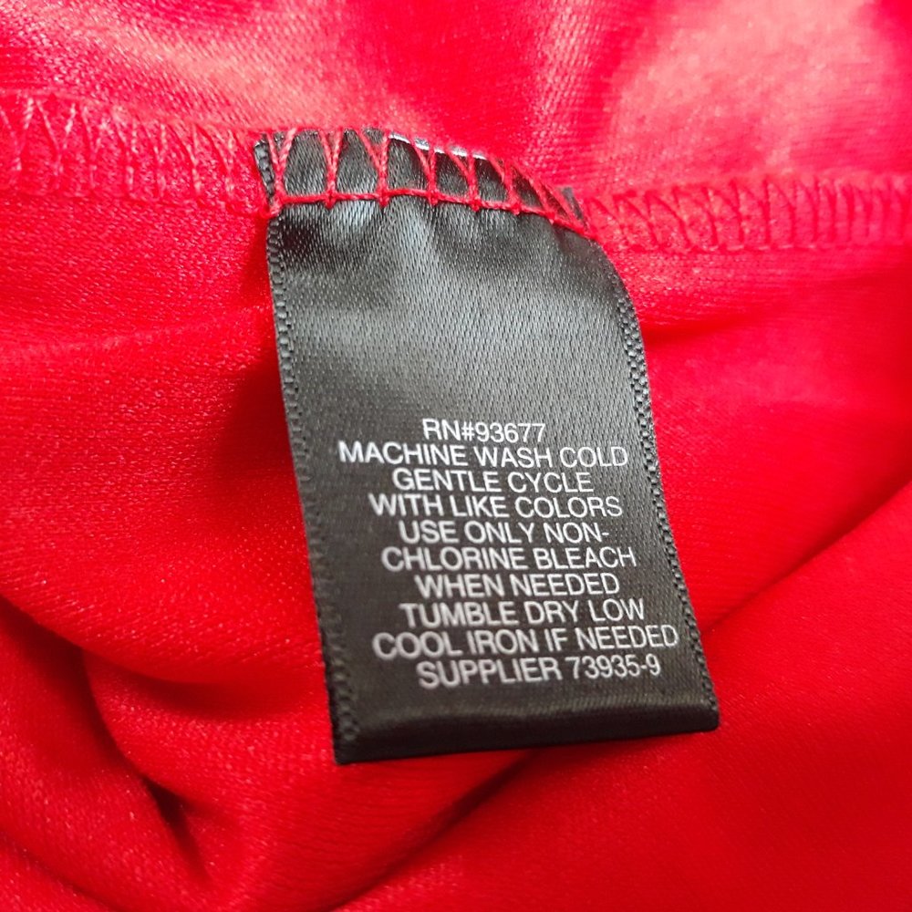 LIZ CLAIBORNE Women's Blouse Sz. PM Red Lace - Picture 4 of 4